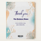 Bedankt & Logo & Tekst personaliseer Planner (Achterkant)