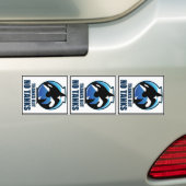 Bedankt, maar GEEN TANKS Bumpersticker (Op auto)