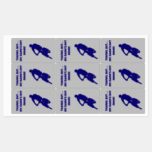 Bedankt, maar mijn naam is geen ruiter stickers