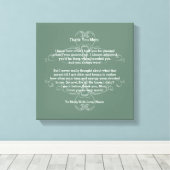 Bedankt mam gedicht canvas afdruk (Insitu (Houten vloer))