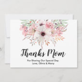 Bedankt Mam Land Floral | Weddenschap Hartelijk da (Voorkant)