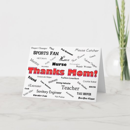 Bedankt mama! (Voorkant)