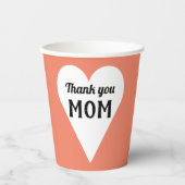 Bedankt, mama. papieren bekers (Voorkant)