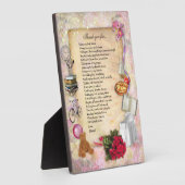 Bedankt mama Plaque Fotoplaat (Zijkant)