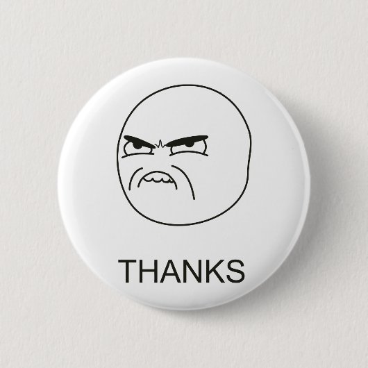 Bedankt Meme - Pinback Button (Voorkant)