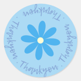 Bedankt met de ventilatorSticker Ronde Sticker