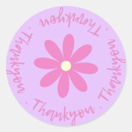 Bedankt met de ventilatorSticker Ronde Sticker