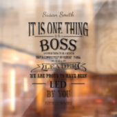 bedankt met een persoonlijk boog-uittredingsbord raamsticker (Vel 2)