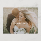 Bedankt Moderne Briefkaarten voor bruiloft (Voorkant)