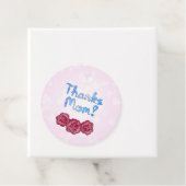 Bedankt Moeder met Anjer Bloem voor Moederdag Bedankjes Labels (In situ)