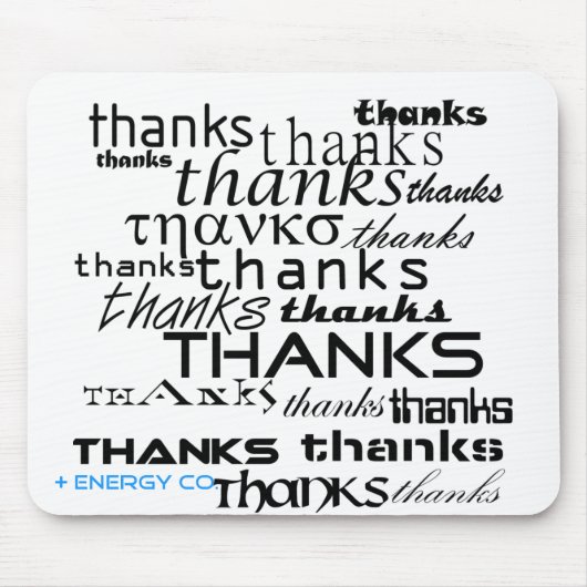 Bedankt Mousepad Muismat (Voorkant)