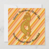 Bedankt Muziekleraar Kokopelli-waardering (Voorkant)