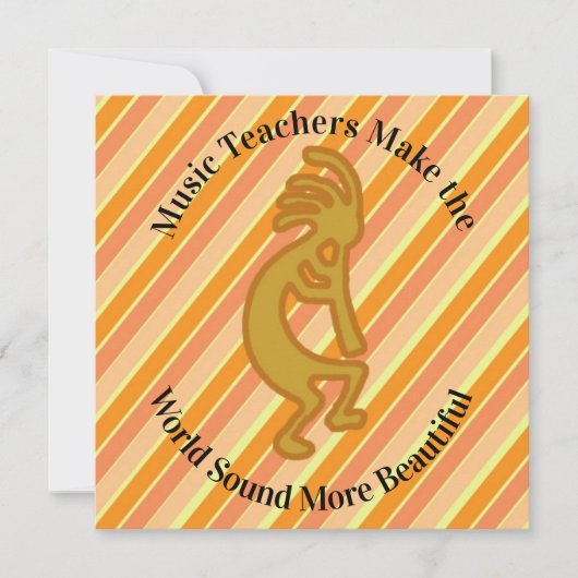 Bedankt Muziekleraar Kokopelli-waardering (Voorkant)