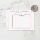 Bedankt Notitiekaartje (Voorkant / Achterkant in situ)