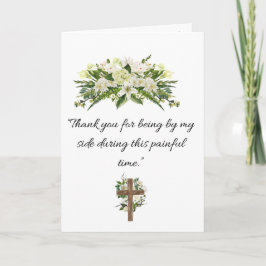 Bedankt om aan mijn zijde te staan - Sympathy Card Kaart