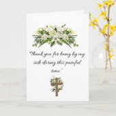 Bedankt om aan mijn zijde te staan - Sympathy Card Kaart (Gele Bloem)