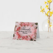 Bedankt om deel uit te maken van onze bruiloft dan kaart (Gele Bloem)