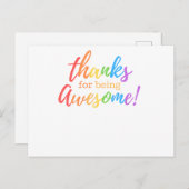 Bedankt om geweldige te worden feestdagenkaart (Voorkant / Achterkant)