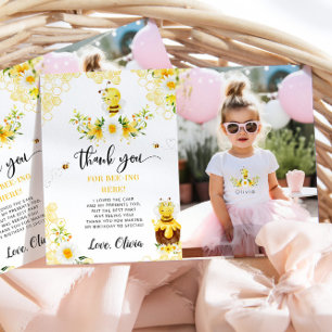 Bedankt om hier te zijn Bijendag Foto Dank u Kaart