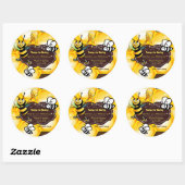 Bedankt om hier te zijn voor onze bruiloft Persona Ronde Sticker (Vel)