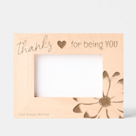 Bedankt om je lasergeëtste Afbeeldingen Lijst te z Gegraveerde Lijstjes