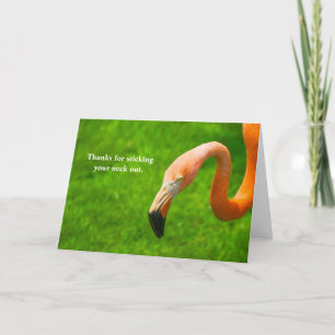 Bedankt om je nek uit te steken - Flamingo