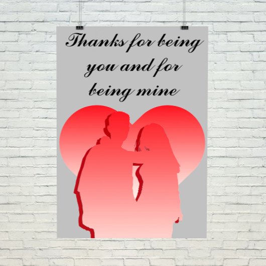 Bedankt om jou te zijn foto afdruk