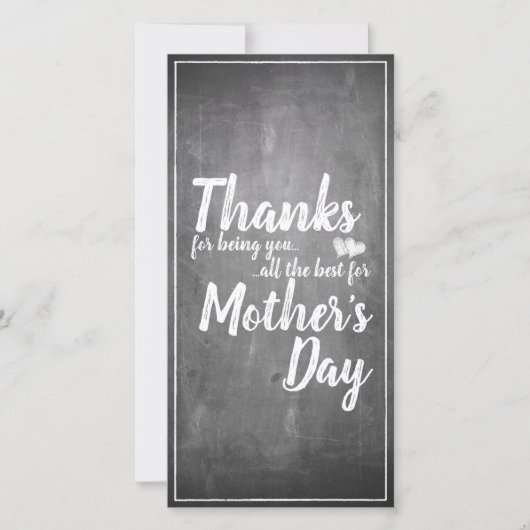Bedankt om jou te zijn! Moederdag-alkbord (Voorkant)