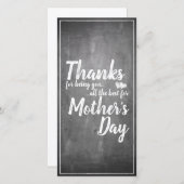 Bedankt om jou te zijn! Moederdag-alkbord (Voorkant / Achterkant)