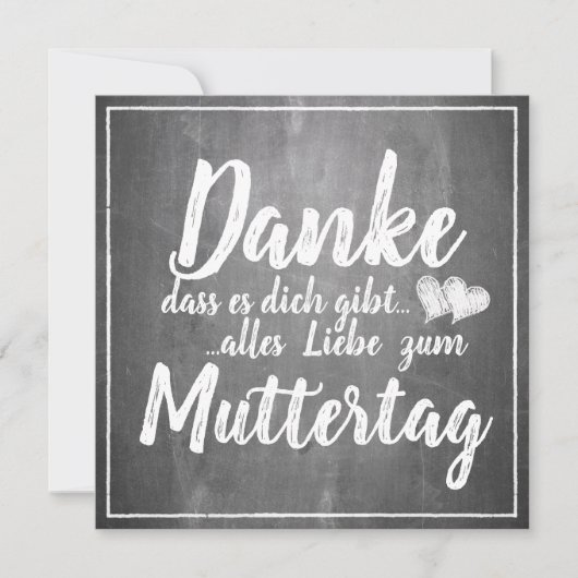 Bedankt om jou te zijn! Moederdag-alkbord (Voorkant)