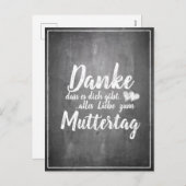 Bedankt om jou te zijn! Moederdag-alkbord Feestdagenkaart (Voorkant / Achterkant)