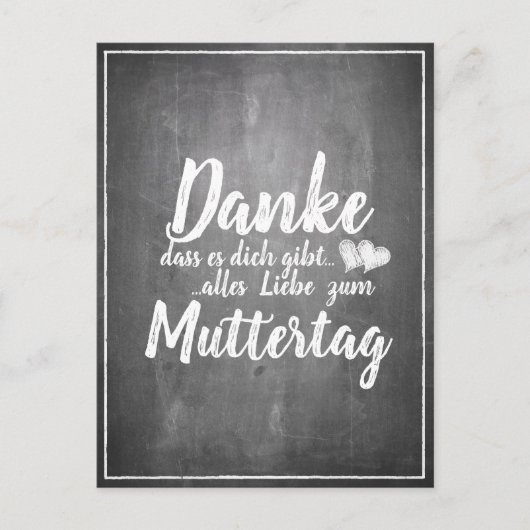 Bedankt om jou te zijn! Moederdag-alkbord Feestdagenkaart (Voorkant)
