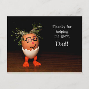 Bedankt om me te helpen groeien, pap Briefkaart