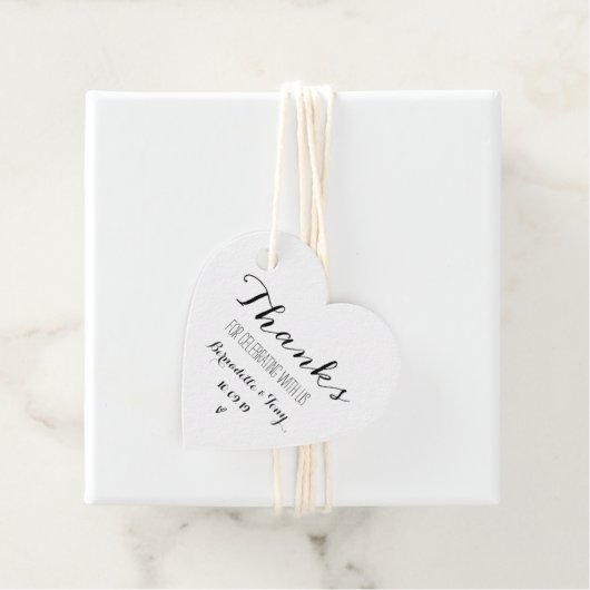 Bedankt om met ons te vieren! Weddenschap Bedankt Bedankjes Labels (In situ)