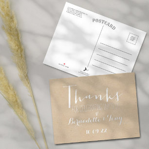 Bedankt om met ons te vieren! Weddenschap Bedankt Folie Uitnodiging Briefkaart