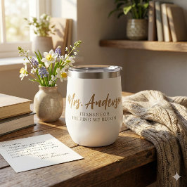 Bedankt om mij te helpen met het bloeien van een t