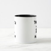 Bedankt om mijn poep op te pakken mok (Midden)