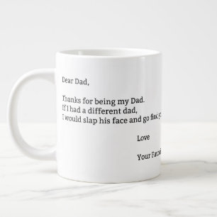Bedankt om mijn vader te zijn - Love quote Extra Grote Mok