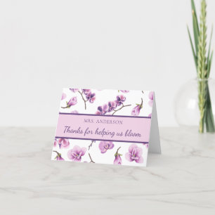 Bedankt om ons te helpen bij het Wenskaart van de 