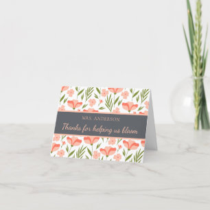 Bedankt om ons te helpen met bloomleraar Hartelijk