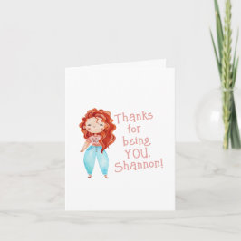 Bedankt om u gevouwen Wenskaart te zijn Kaart