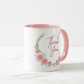 Bedankt onder de bloemen | Mokken koffie | (Voorkant rechts)