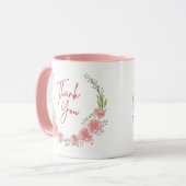 Bedankt onder de bloemen | Mokken koffie | (Voorkant links)