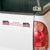 Bedankt op de Bumpersticker van de remmen (Op Truck)