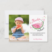 Bedankt op de eerste verjaardag van Melon Watermel (Voorkant)