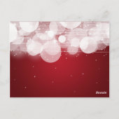 Bedankt Opmerking Glow & Sparkle Red Briefkaart (Achterkant)
