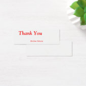 Bedankt Optie Naam Persoonlijk Thin Gift Label Mini Visitekaartjes (Bureau)