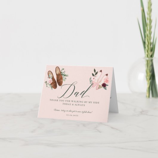 Bedankt pa | Naar mijn zijkant lopen Waterverf-sch (Voorkant)