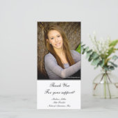 "Bedankt" Pageant-fotokaart Bedankkaart (Staand voorkant)