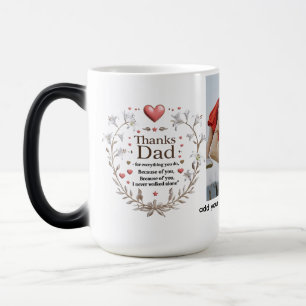 Bedankt papa – Veer & Koffie Ring Hittegevoelige Magische Mok